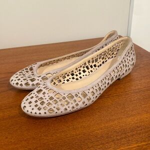 GIORGIO ARMANI flat suede pumps